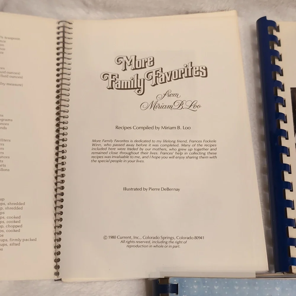 Assorted Spiral-Bound Cookbooks 1980-1990 retro used condition